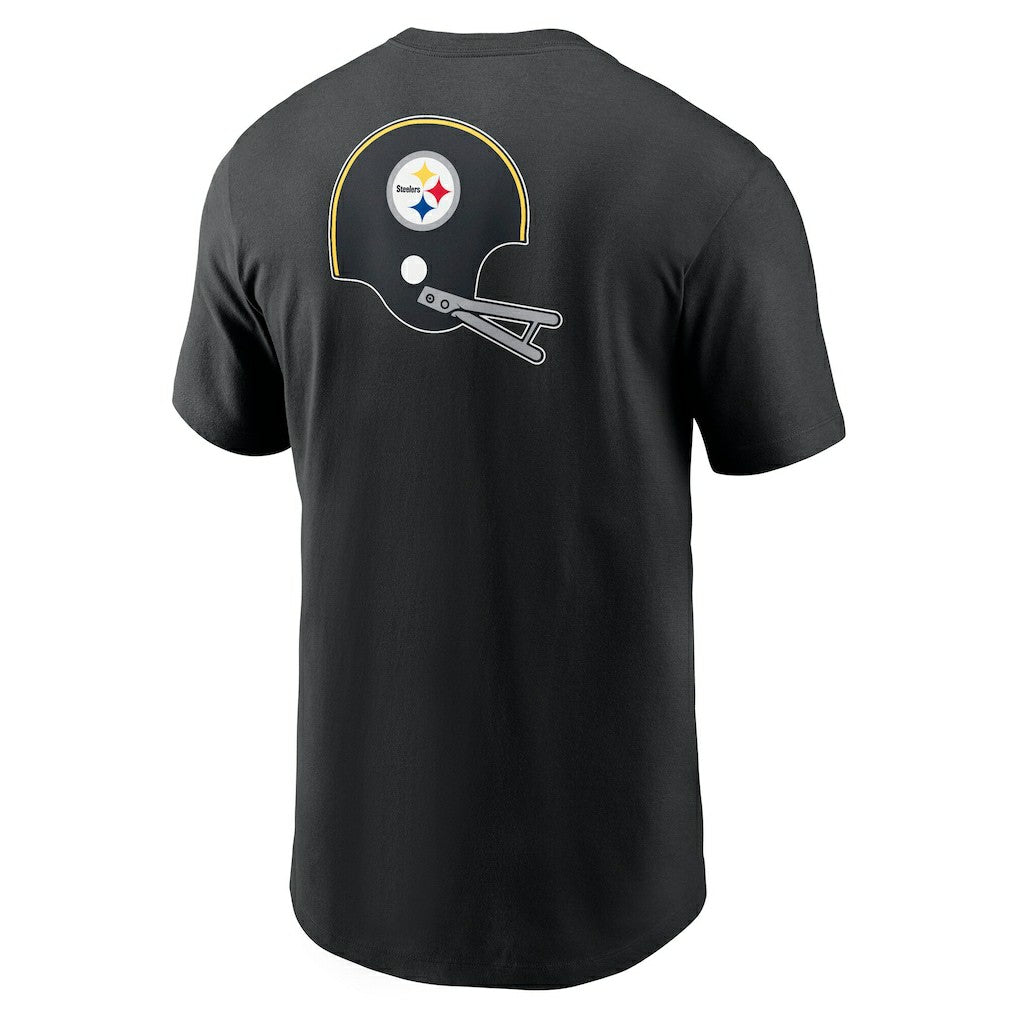 Nike Pittsburgh Steelers Rewind Front and Back Hit Essential T-Shirt Black