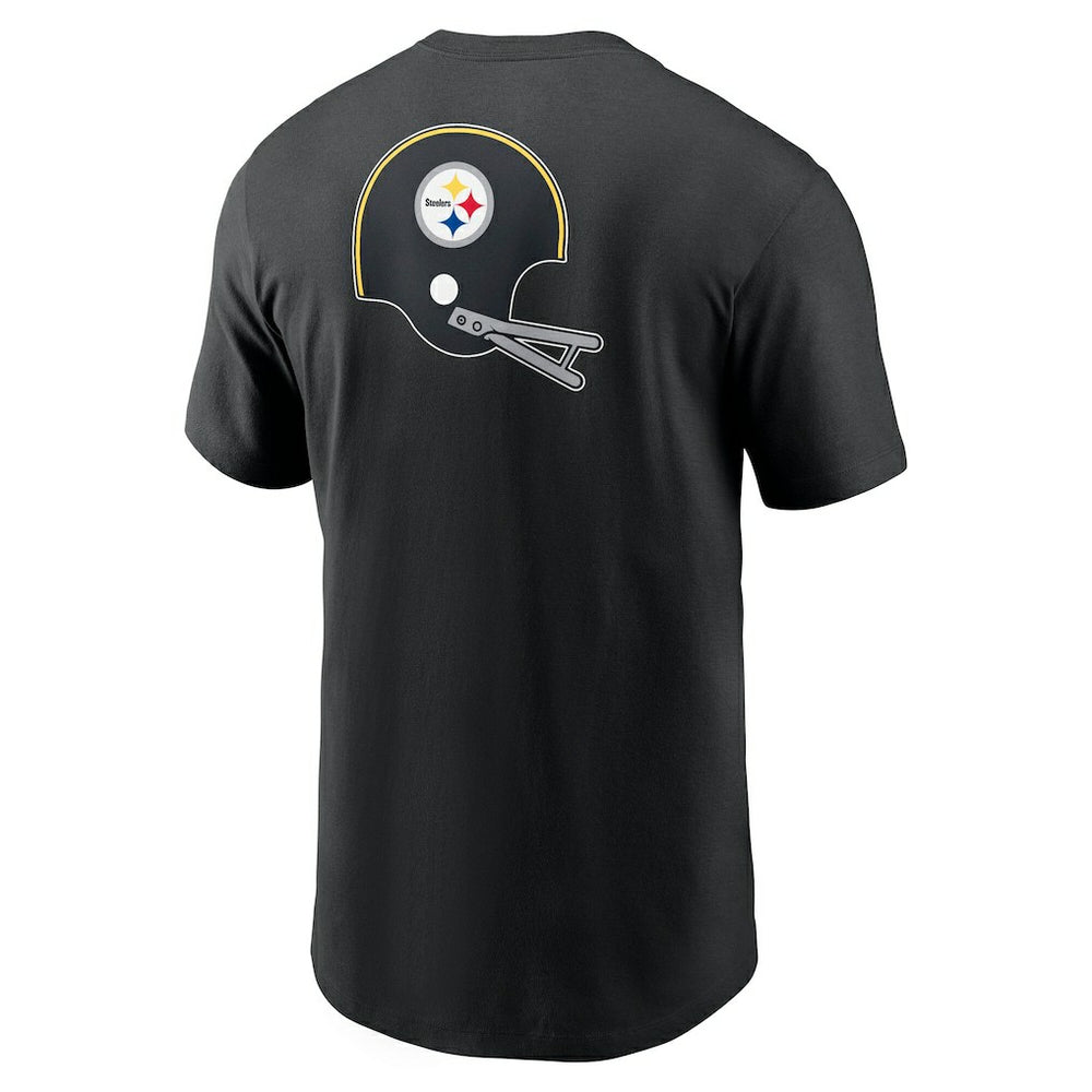 Nike Pittsburgh Steelers Rewind Front and Back Hit Essential T-Shirt Black