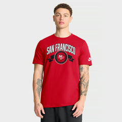 Nike San Francisco 49ers Rewind Front and Back Hit Essential T-Shirt Scarlet