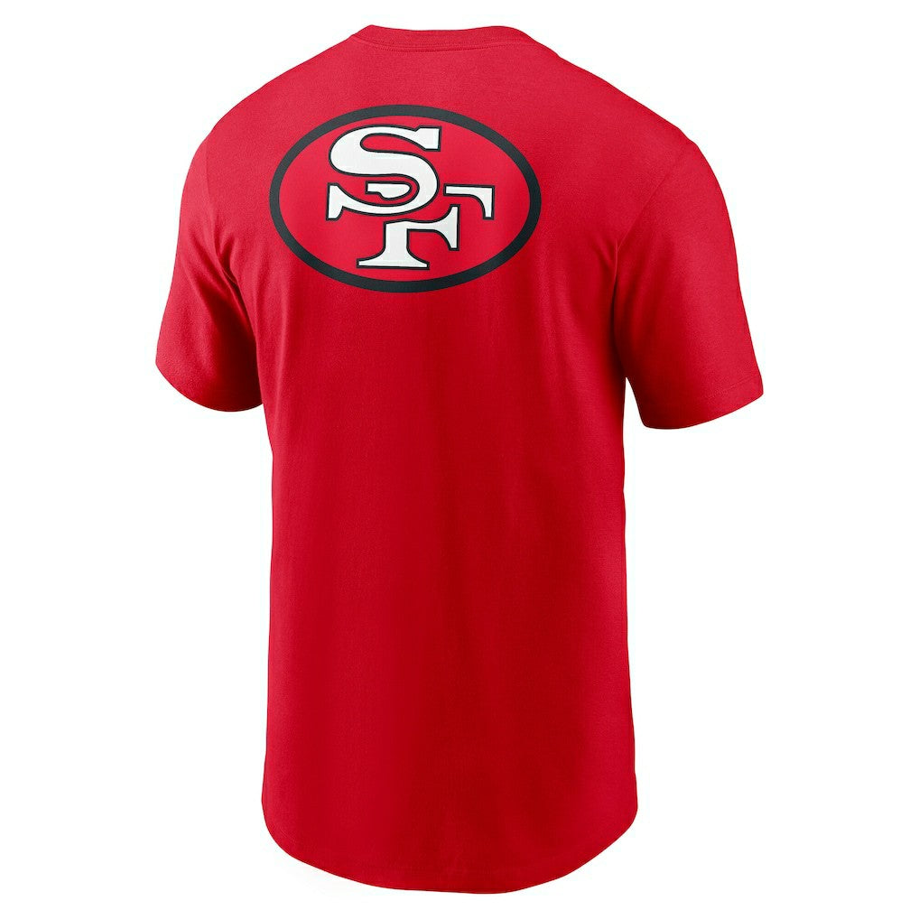 Nike San Francisco 49ers Rewind Front and Back Hit Essential T-Shirt Scarlet