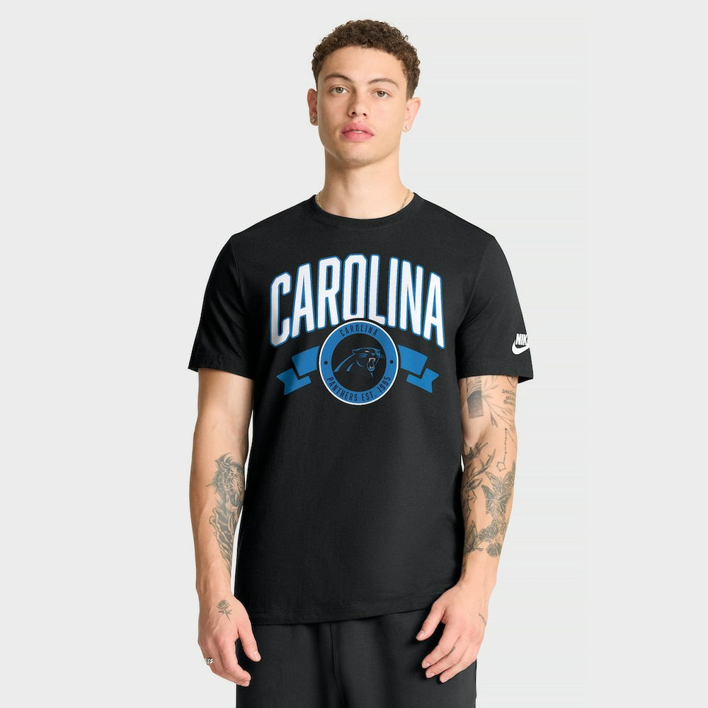 Nike Carolina Panthers Rewind Front and Back Hit Essential T-Shirt Black