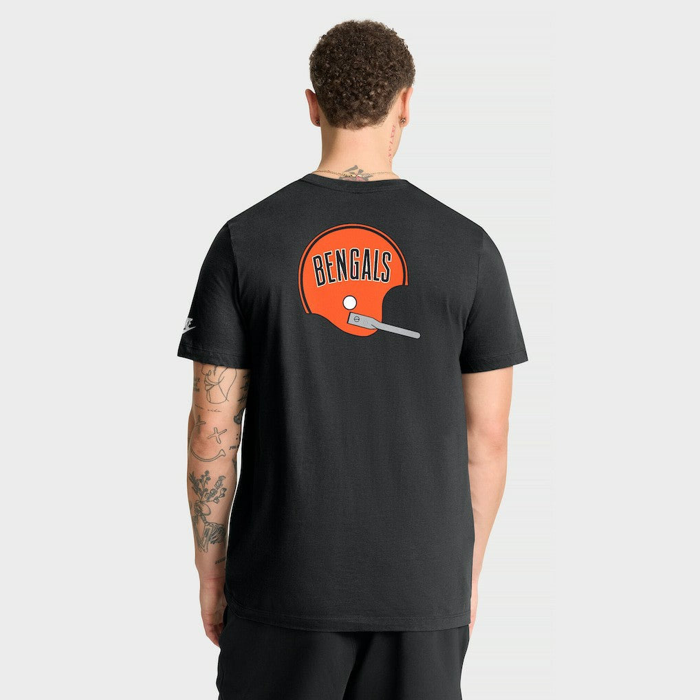 Nike Cincinnati Bengals Rewind Front and Back Hit Essential T-Shirt Black