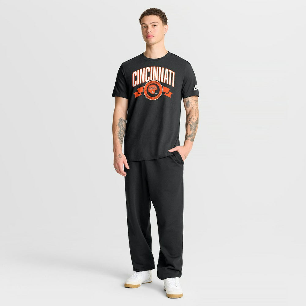 Nike Cincinnati Bengals Rewind Front and Back Hit Essential T-Shirt Black