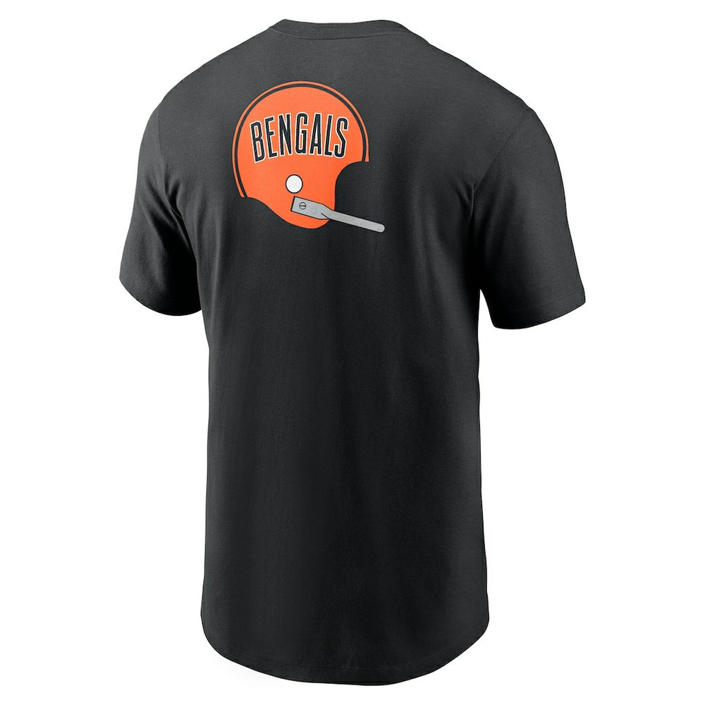 Nike Cincinnati Bengals Rewind Front and Back Hit Essential T-Shirt Black