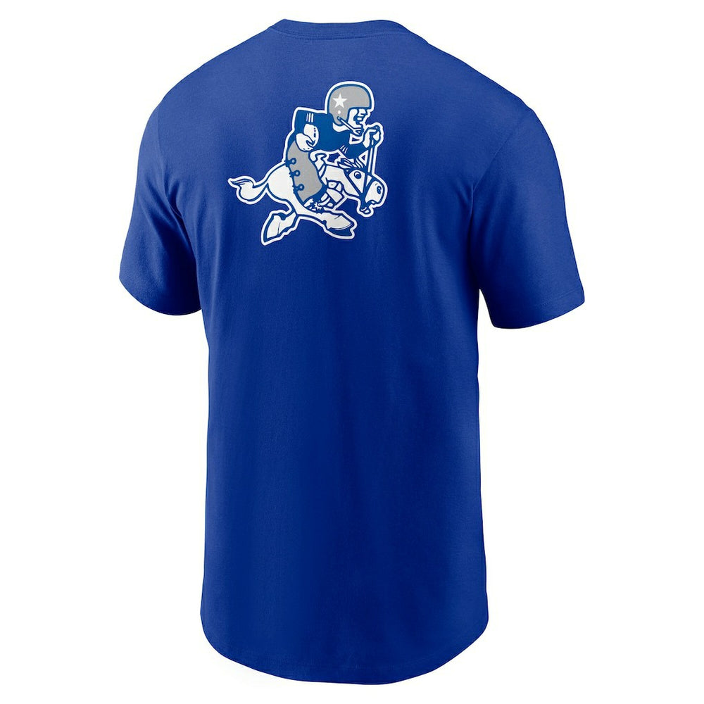 Nike Dallas Cowboys Rewind Front and Back Hit Essential T-Shirt Royal