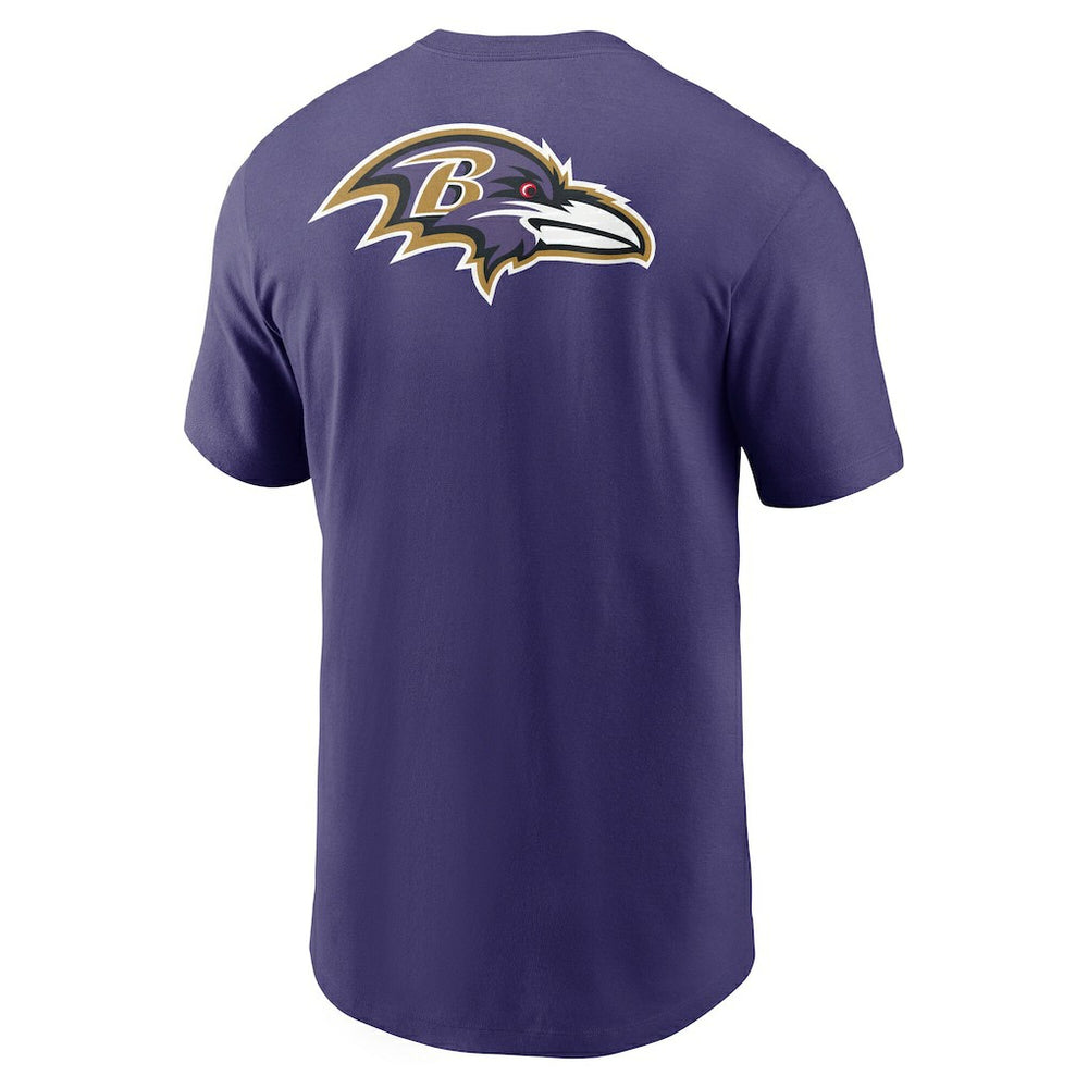Nike Baltimore Ravens Rewind Front and Back Hit Essential T-Shirt Purple