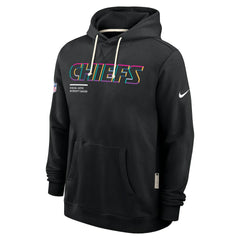Nike Kansas City Chiefs Tall 2025 NFL Crucial Catch Sideline Standard Issue Dri-FIT Hoodie Black