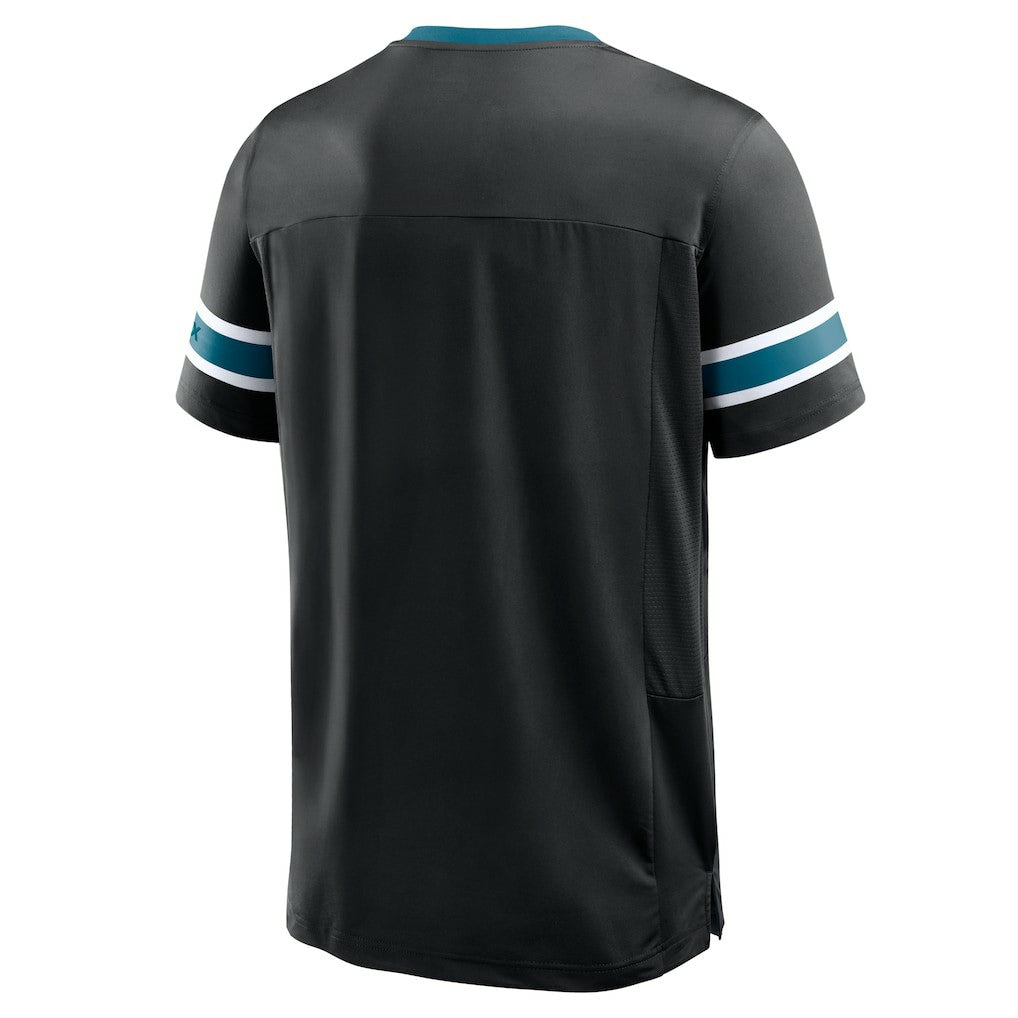 Fanatics Jacksonville Jaguars Hometown Premium Hashmark V-Neck T-Shirt Black