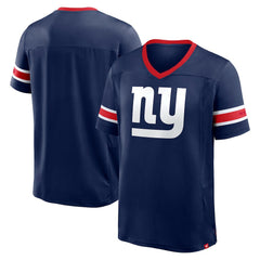 Fanatics New York Giants Hometown Premium Hashmark V-Neck T-Shirt Navy