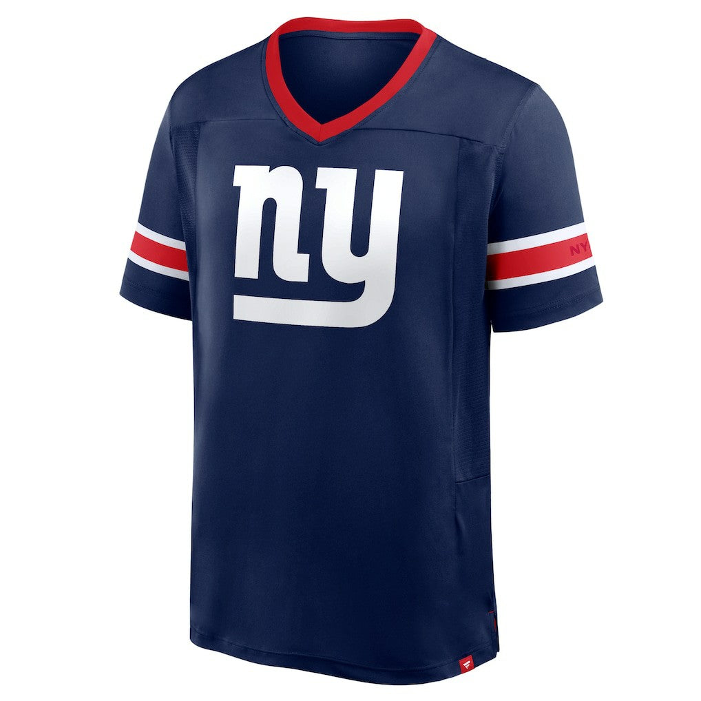 Fanatics New York Giants Hometown Premium Hashmark V-Neck T-Shirt Navy