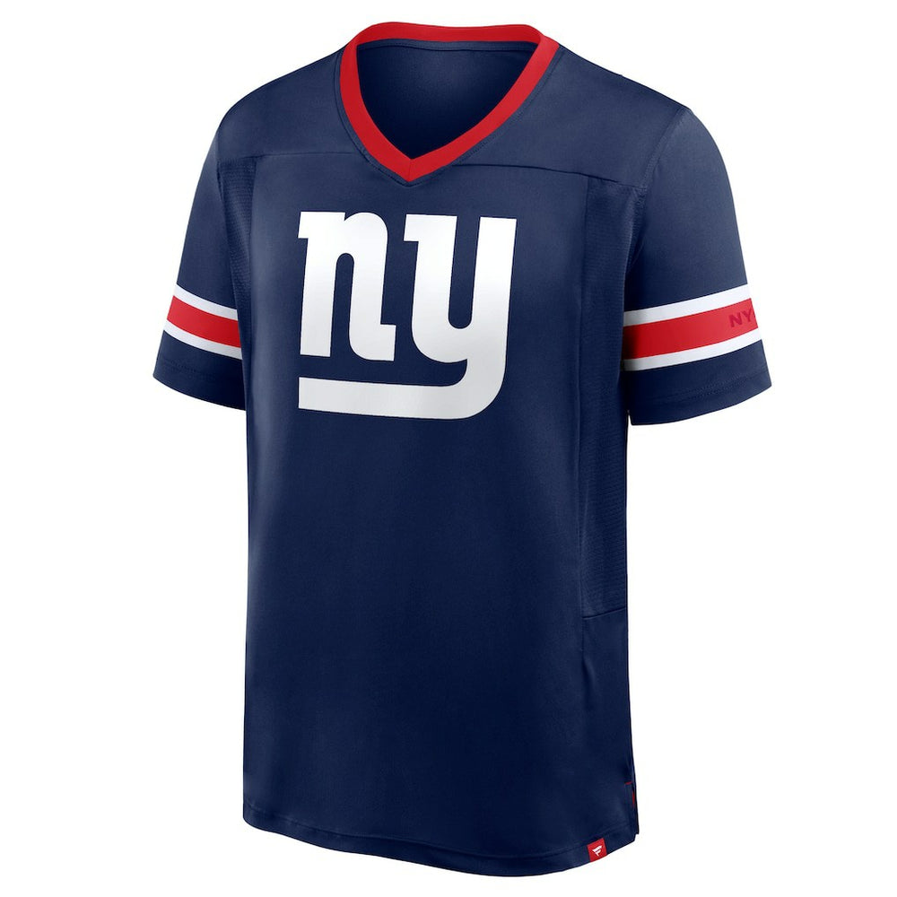 Fanatics New York Giants Hometown Premium Hashmark V-Neck T-Shirt Navy