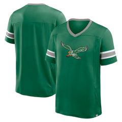 Fanatics Philadelphia Eagles Hometown Premium Hashmark V-Neck T-Shirt Kelly Green
