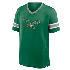 Fanatics Philadelphia Eagles Hometown Premium Hashmark V-Neck T-Shirt Kelly Green