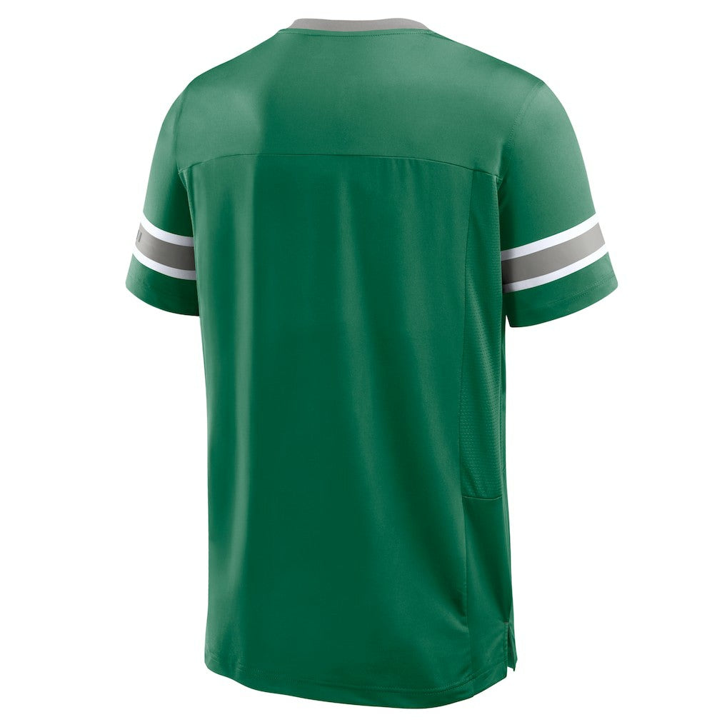 Fanatics Philadelphia Eagles Hometown Premium Hashmark V-Neck T-Shirt Kelly Green
