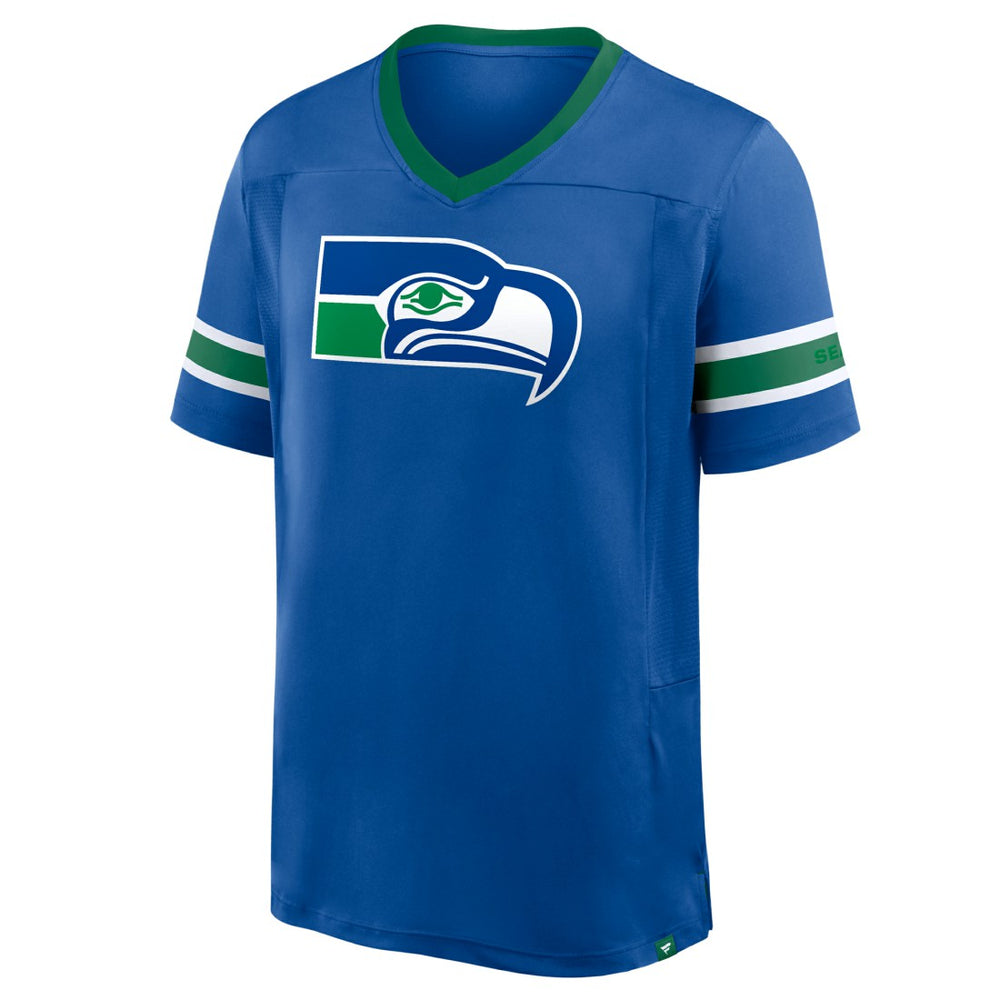 Fanatics Seattle Seahawks Hometown Premium Hashmark V-Neck T-Shirt Royal