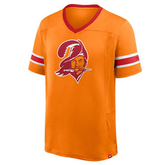 Fanatics Tampa Bay Buccaneers Hometown Premium Hashmark V-Neck T-Shirt Orange
