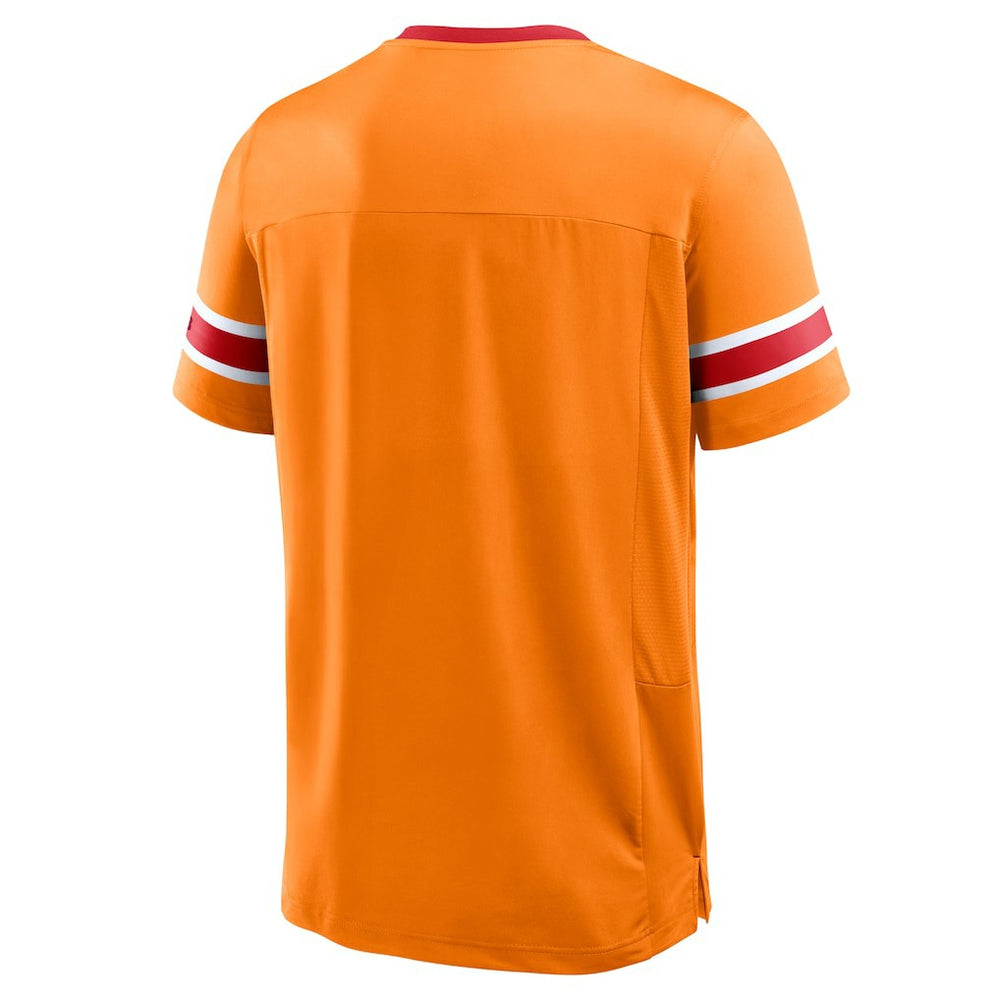 Fanatics Tampa Bay Buccaneers Hometown Premium Hashmark V-Neck T-Shirt Orange