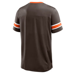 Fanatics Cleveland Browns Hometown Premium Hashmark V-Neck T-Shirt Brown