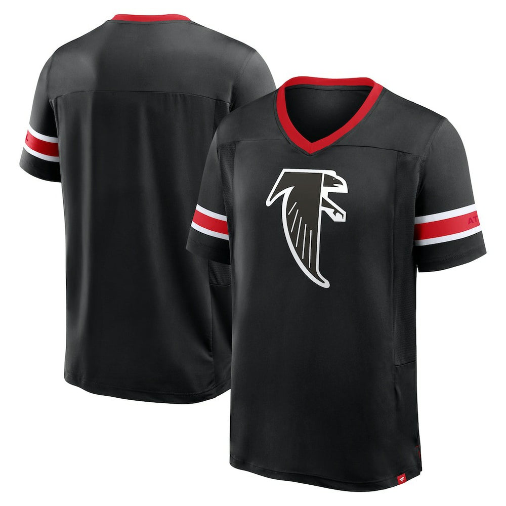 Fanatics Atlanta Falcons Hometown Premium Hashmark V-Neck T-Shirt Black