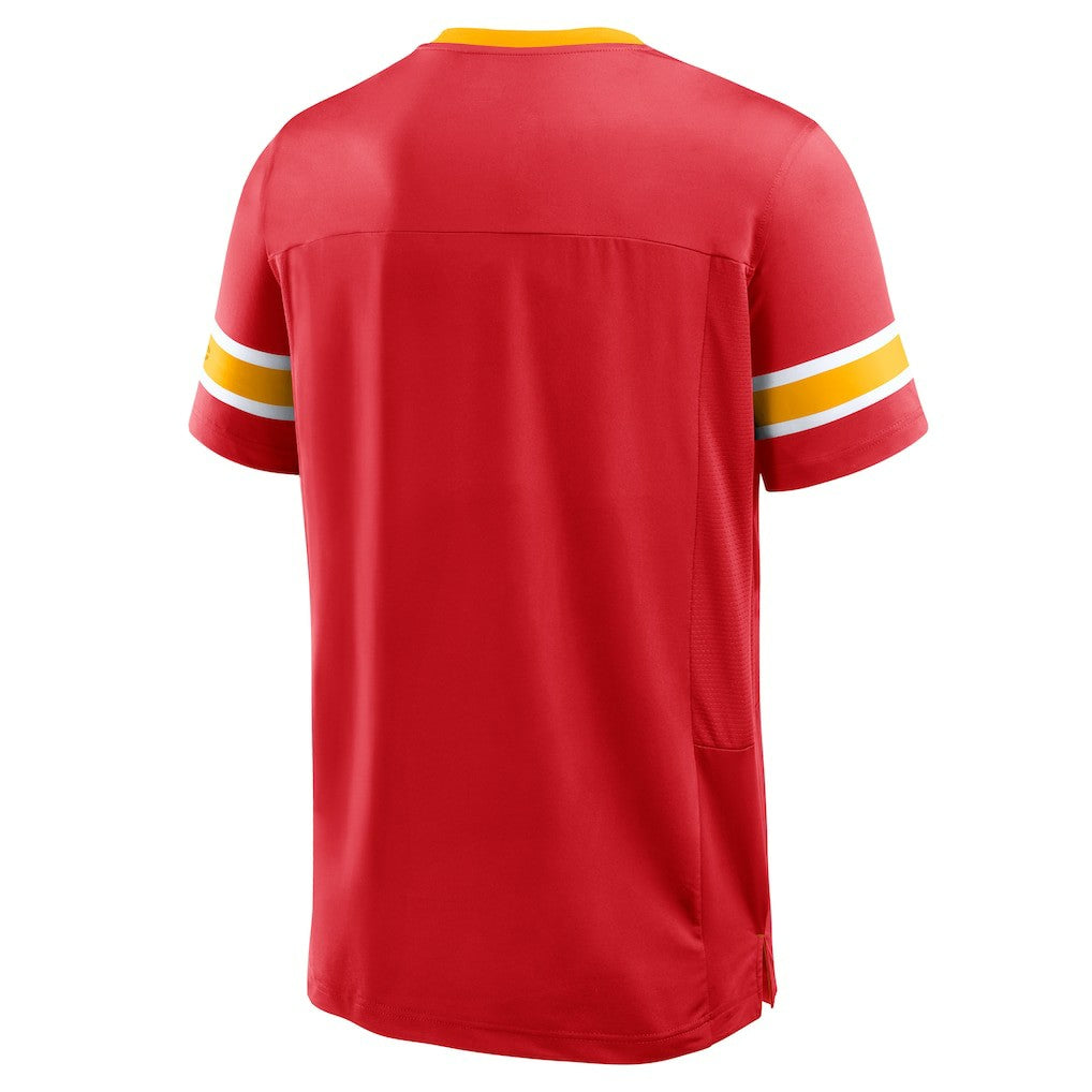 Fanatics Kansas City Chiefs Hometown Premium Hashmark V-Neck T-Shirt Red