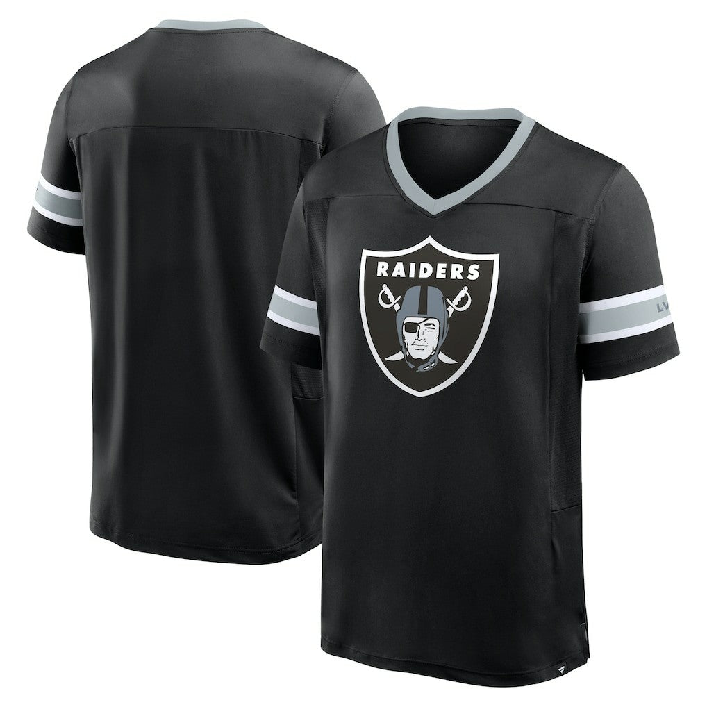 Fanatics Las Vegas Raiders Hometown Premium Hashmark V-Neck T-Shirt Black