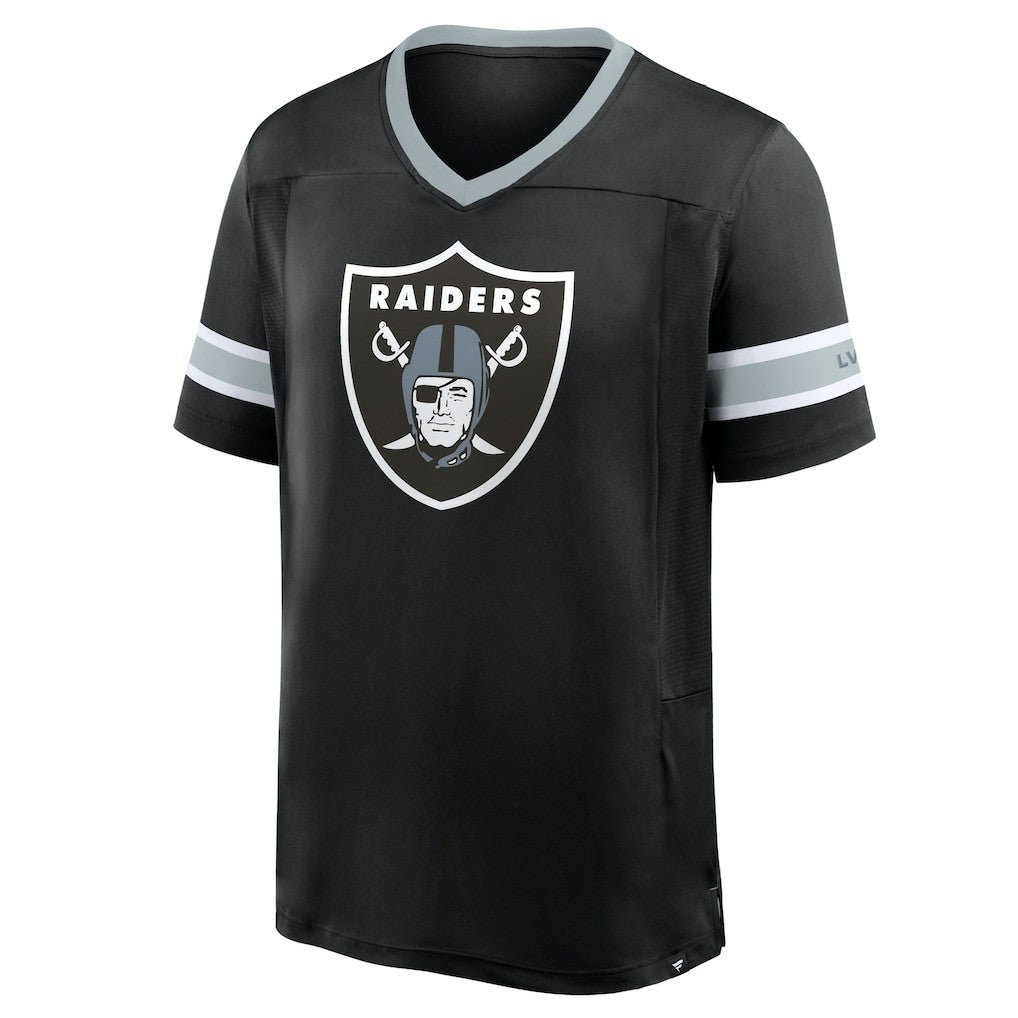 Fanatics Las Vegas Raiders Hometown Premium Hashmark V-Neck T-Shirt Black