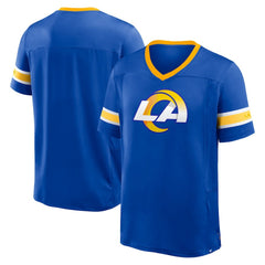 Fanatics Los Angeles Rams Hometown Premium Hashmark V-Neck T-Shirt Royal