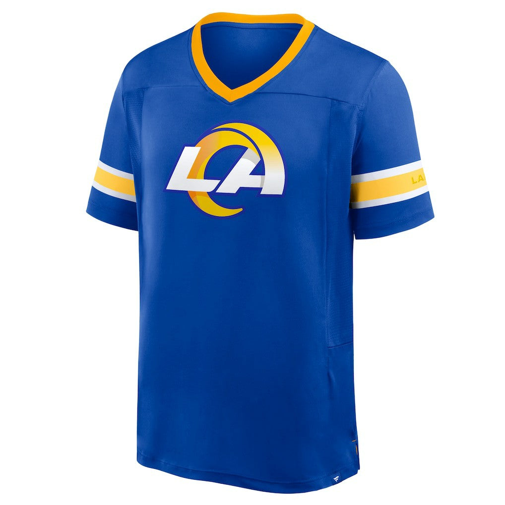 Fanatics Los Angeles Rams Hometown Premium Hashmark V-Neck T-Shirt Royal