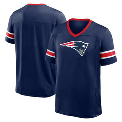 Fanatics New England Patriots Hometown Premium Hashmark V-Neck T-Shirt Navy