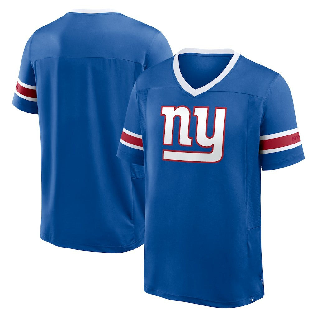 Fanatics New York Giants Hometown Premium Hashmark V-Neck T-Shirt Royal