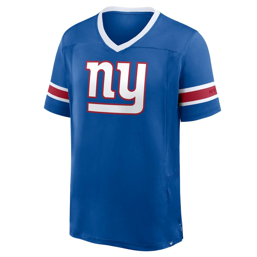 Fanatics New York Giants Hometown Premium Hashmark V-Neck T-Shirt Royal