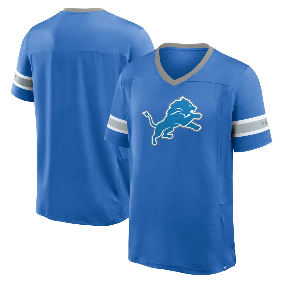 Fanatics Detroit Lions Hometown Premium Hashmark V-Neck T-Shirt Blue
