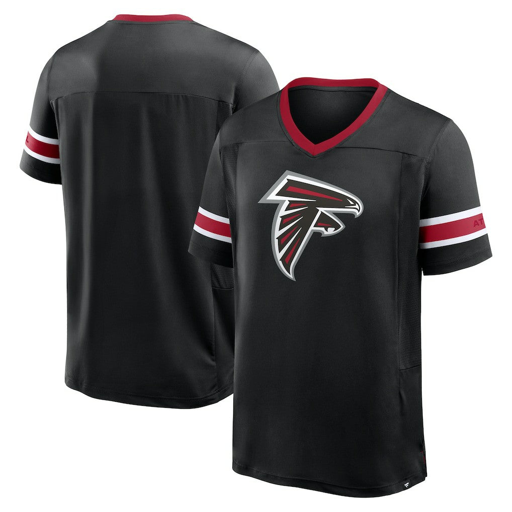 Fanatics Atlanta Falcons Hometown Premium Hashmark V-Neck T-Shirt Black
