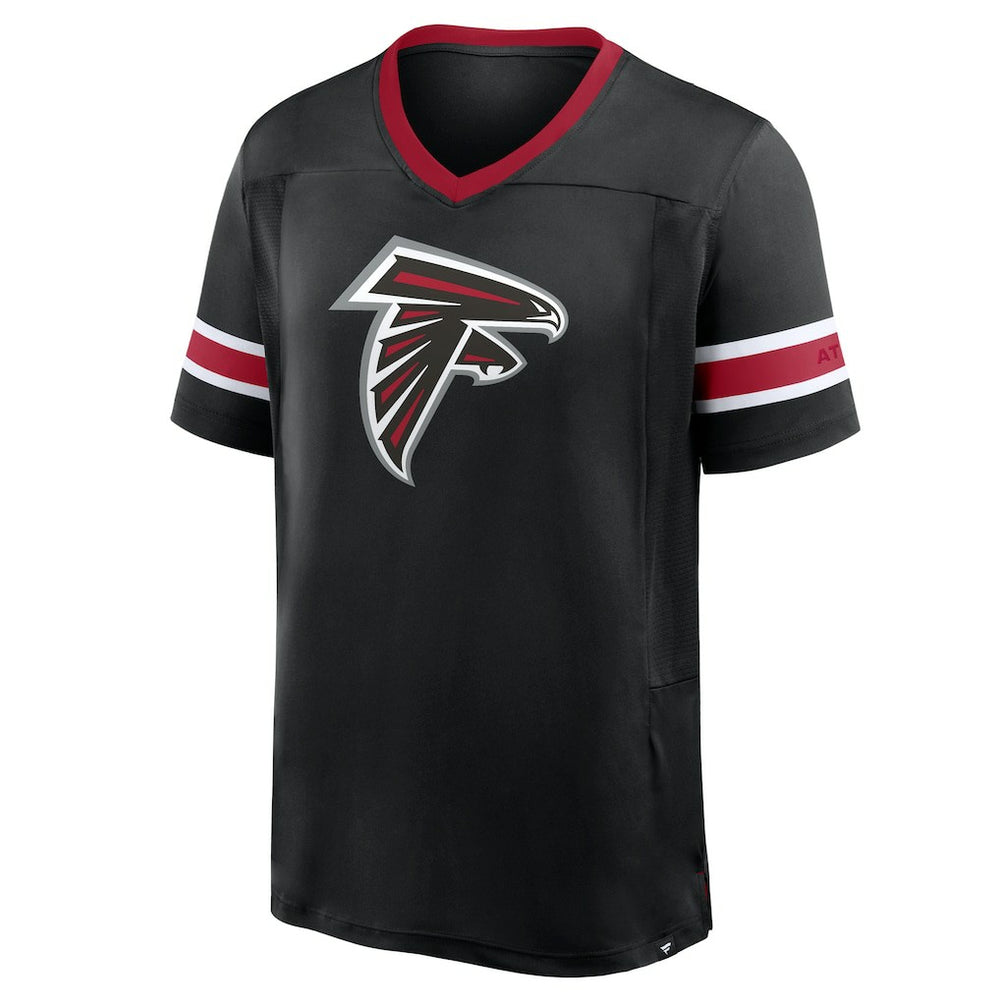 Fanatics Atlanta Falcons Hometown Premium Hashmark V-Neck T-Shirt Black