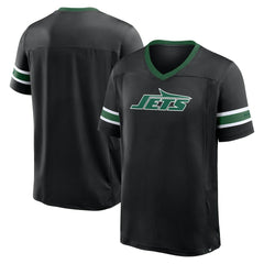 Fanatics New York Jets Redzone Hashmark V-Neck T-Shirt Black