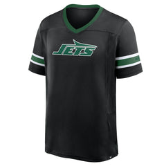 Fanatics New York Jets Redzone Hashmark V-Neck T-Shirt Black