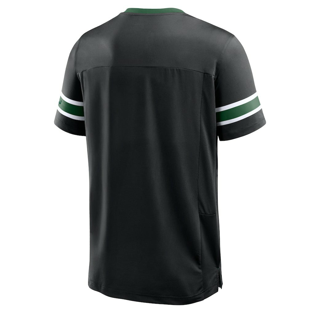 Fanatics New York Jets Redzone Hashmark V-Neck T-Shirt Black