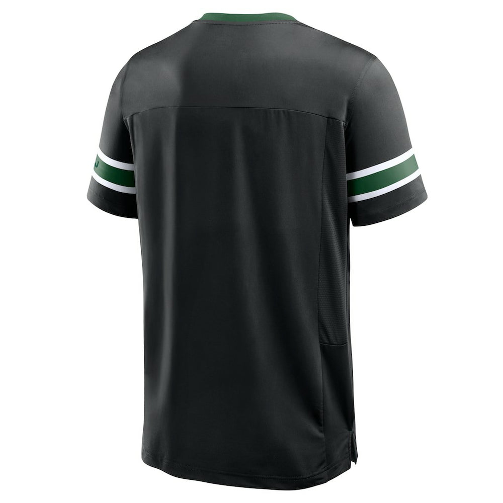 Fanatics New York Jets Redzone Hashmark V-Neck T-Shirt Black