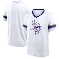 Fanatics Minnesota Vikings Redzone Hashmark V-Neck T-Shirt White