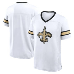 Fanatics New Orleans Saints Redzone Hashmark V-Neck T-Shirt White