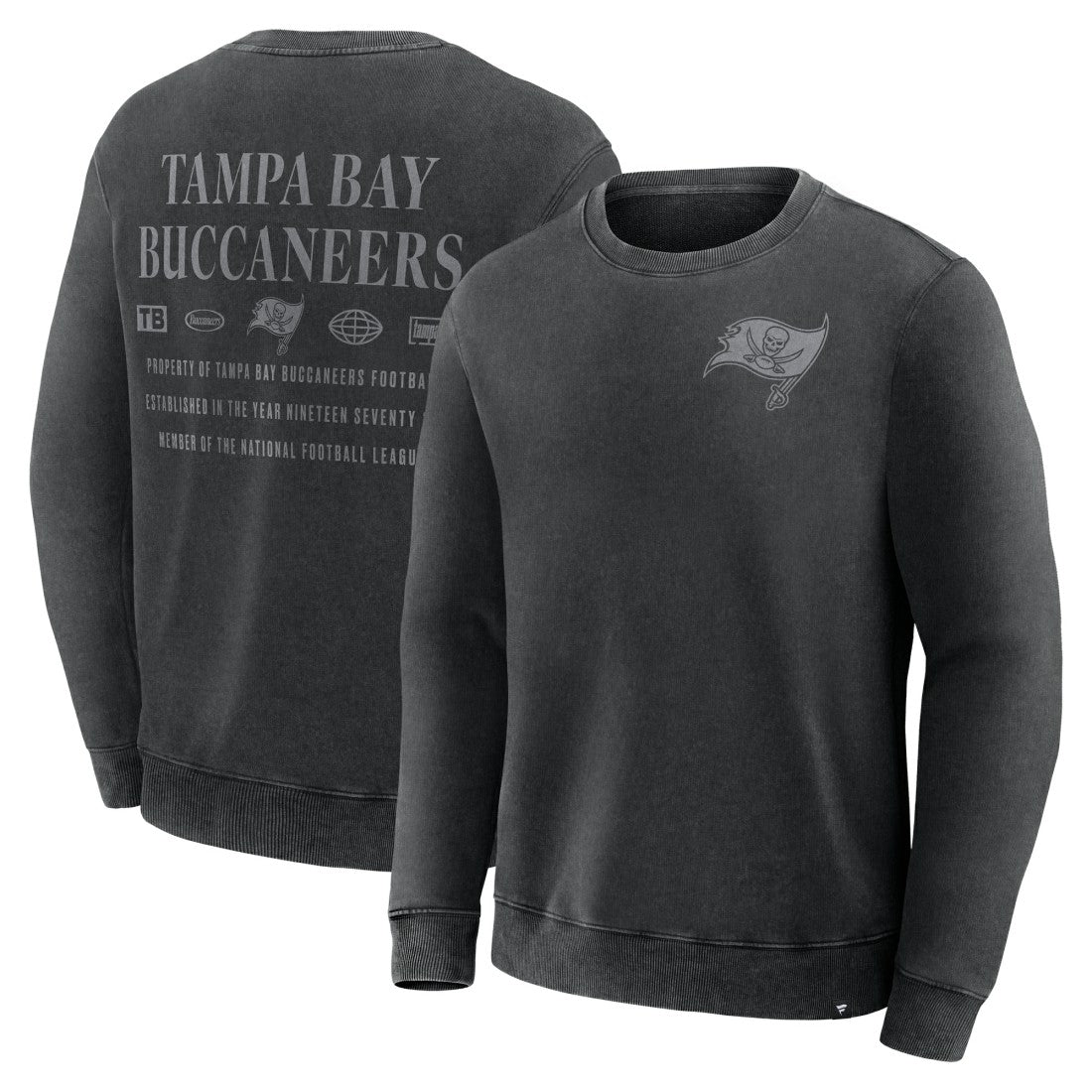 Fanatics Tampa Bay Buccaneers Deep Route Pullover Sweatshirt Black