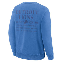 Fanatics Detroit Lions Deep Route Pullover Sweatshirt Blue