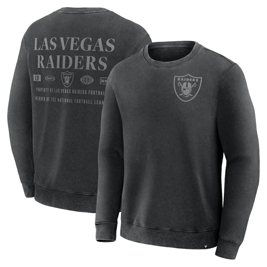 Fanatics Las Vegas Raiders Deep Route Pullover Sweatshirt Black
