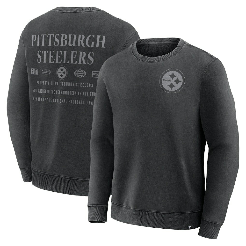 Fanatics Pittsburgh Steelers Deep Route Pullover Sweatshirt Black