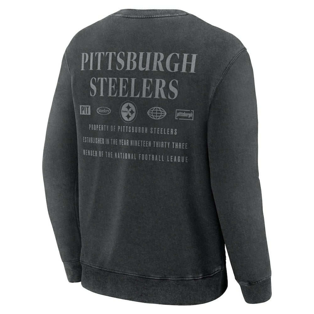 Fanatics Pittsburgh Steelers Deep Route Pullover Sweatshirt Black