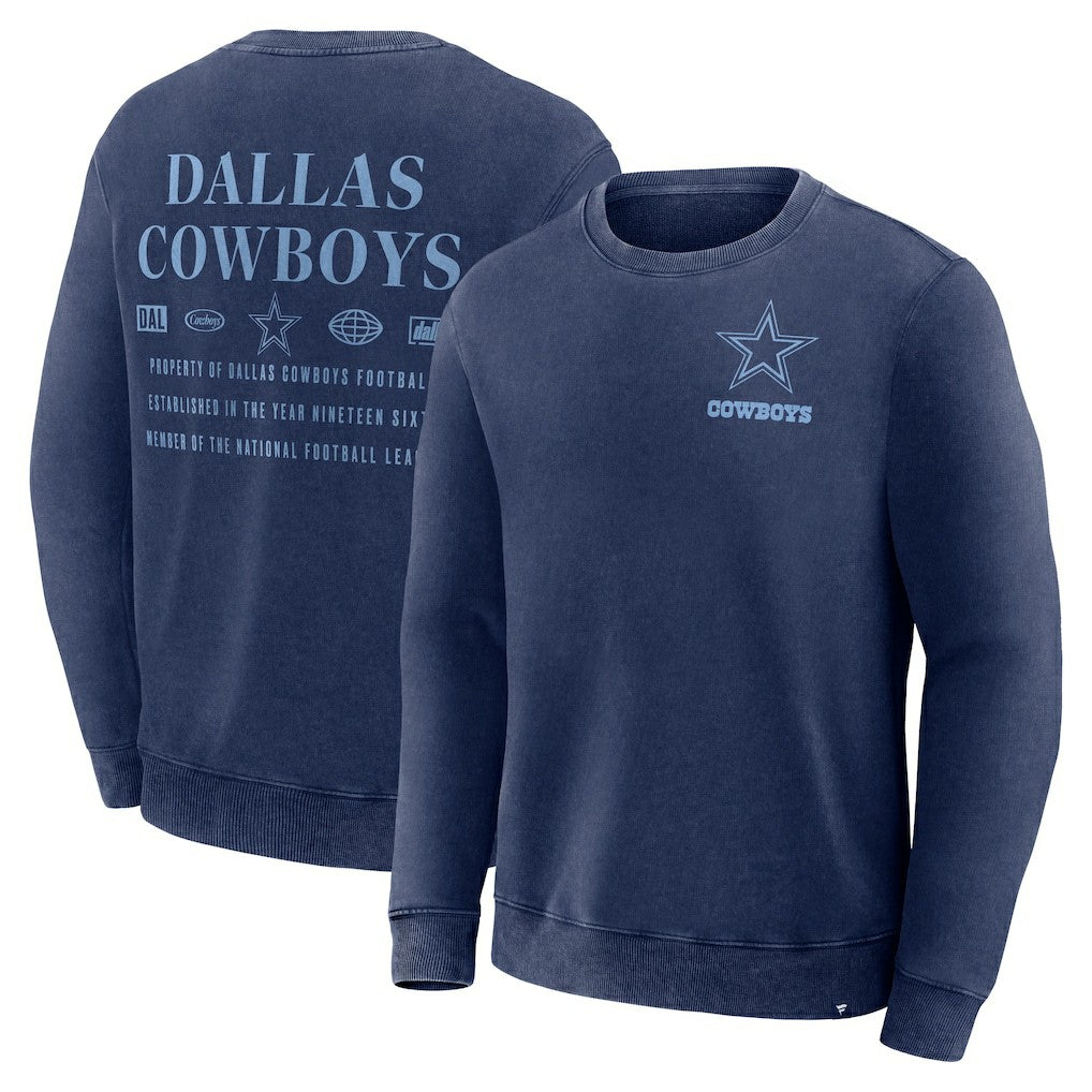Fanatics Dallas Cowboys Deep Route Pullover Sweatshirt Navy