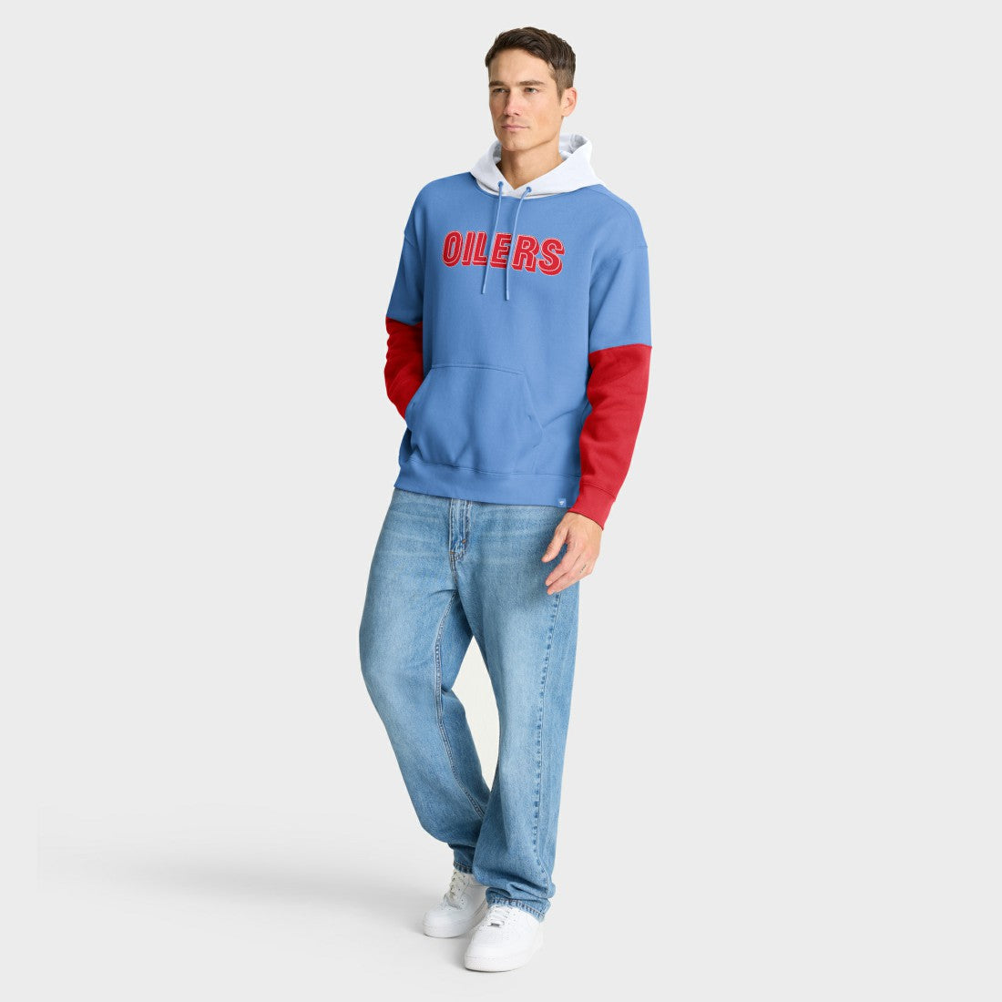 Fanatics Tennessee Titans Helmet Retro Pullover Hoodie Light Blue