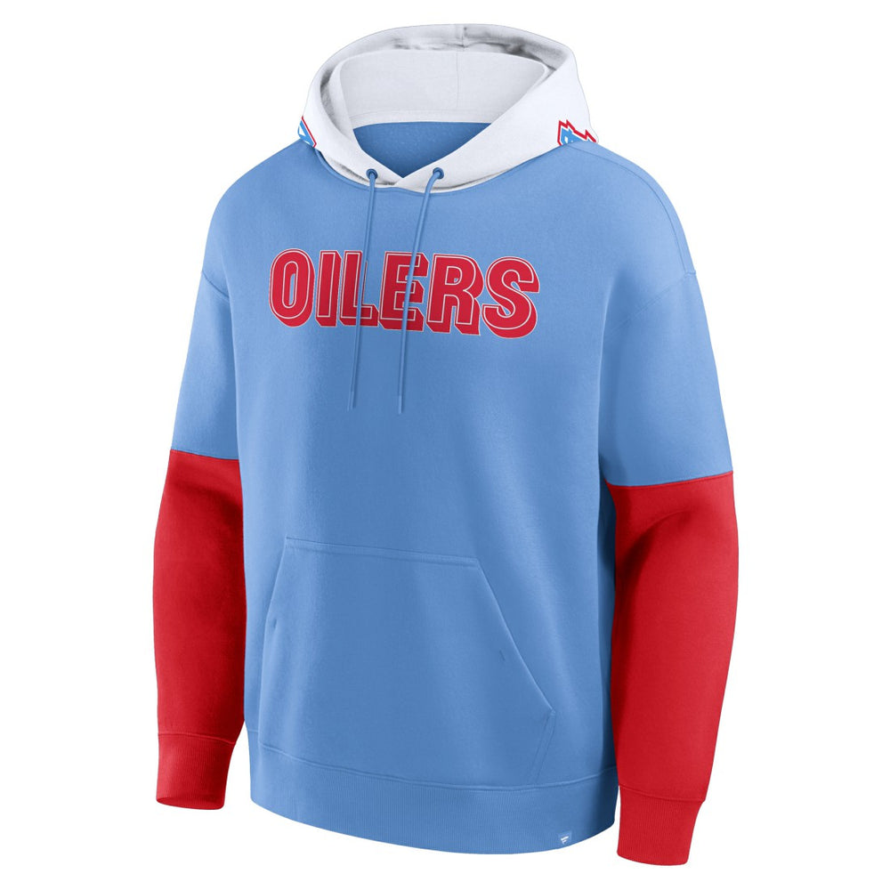 Fanatics Tennessee Titans Helmet Retro Pullover Hoodie Light Blue
