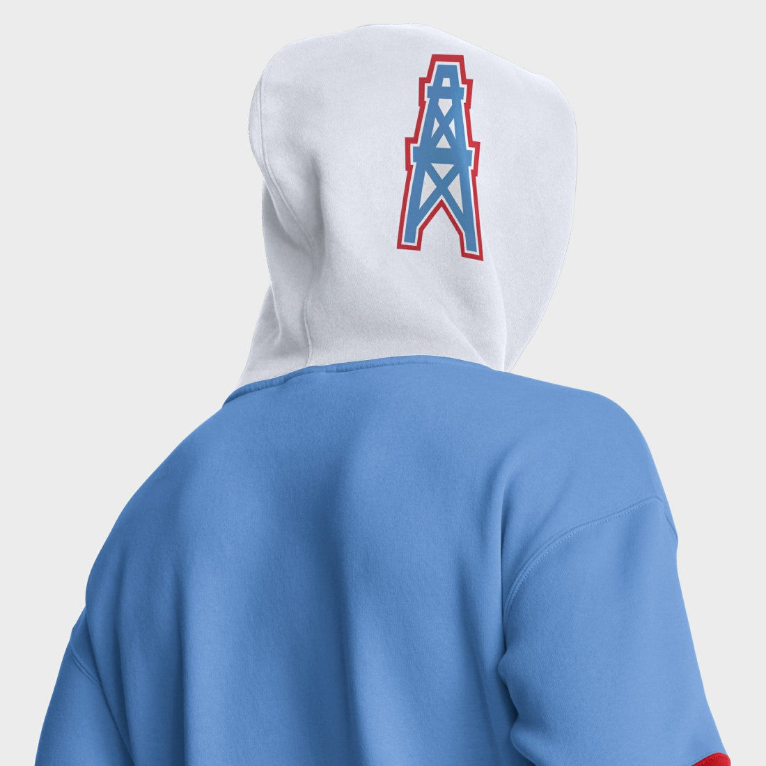 Fanatics Tennessee Titans Helmet Retro Pullover Hoodie Light Blue