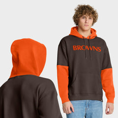 Fanatics Cleveland Browns Helmet Retro Pullover Hoodie Brown